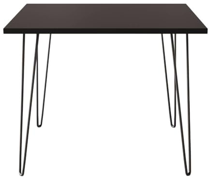 KOLM Hairpin Tisch - Quadratischer Esstisch in Eiche Craft Compatible with Küche/Wohnzimmer | 90x90 cm | FSC-Zertifiziert | Modernes Design
