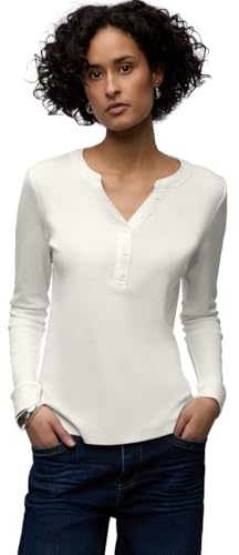 Street One Shirt in Unifarbe Off White 44
