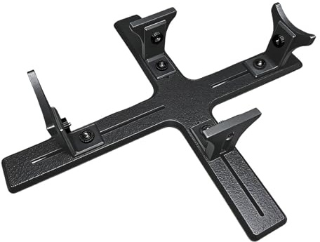 Qectial Support de Peinture pour Maquette Support pour Peinture d'avion Modélisé Base de Berceau pour Maquette Accessoire de Modélisme en PP pour, Noir