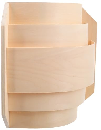 DINHEAROM Sauna Raumleuchte mit Dünnem Holzlampenschirm Rechteckiges Design Hohe Temperatur und Feuchtigkeitsbeständigkeit Einfache Montage für Heim und Hotel Saunen