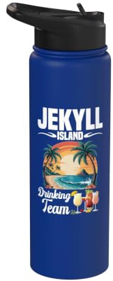 Jekyll Island Fan Travelling Vacation Drinking Jekyll Island Stainless Steel Insulated Water Bottle