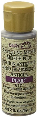 FolkArt 817N Acrylic Antiquing Medium (2-Ounce), 817 Woodn' Bucket Brown, Packaging may vary