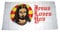 Fahne/Flagge Jesus Loves You NEU 90 x 150 cm Flaggen
