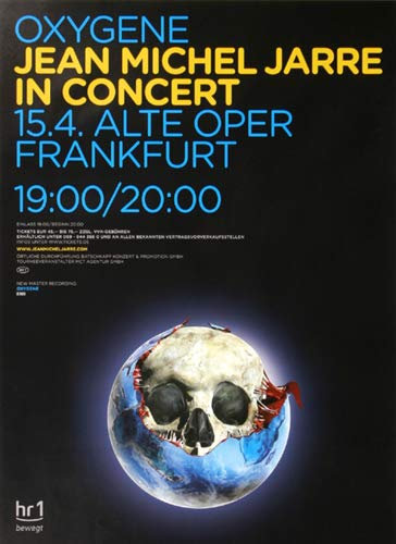 Jean Michel Jarre Oxygene 2007 - Konzertposter Konzertplakat Concertposter Plakat Concert Poster