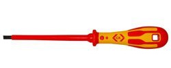CK Tools T49144-055 Screwdriver VDE Slotted 5.5X125MM [1] (Epitome Certified)