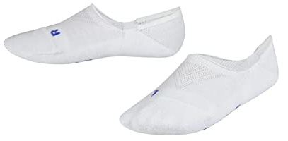 FALKE Unisex Kids Cool Kick Invisible K In Soft Breathable Quick Drying No-Show Plain Liner Socks 1 Pair, White 2000, 12-2.5
