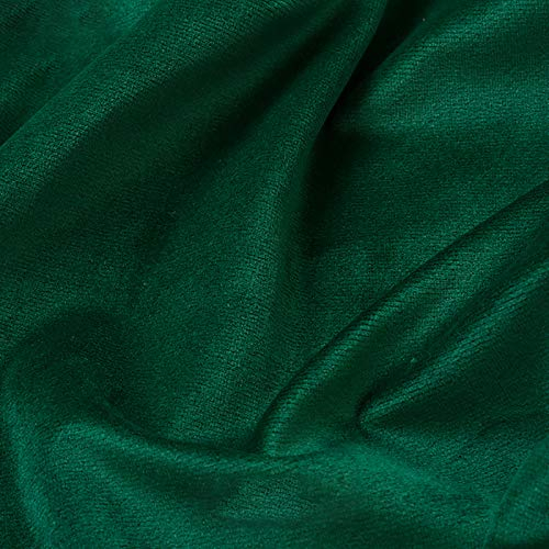 Tela De Terciopelo Suave Espesar Para Coser De Chaquetas Decoración Decoración Del Hogar Cortinas Tapicería Vestido Sillas 150 Cm De Ancho Vendido Por Metro(Color:Verde oscuro)