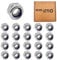 Evelyne Dadi in acciaio Nyloc M8 con inserti in nylon da 8 mm, confezione da 20