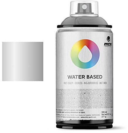 Dream' s Party MTN Montana Water Based 300 ml - Jewel Silver - Bomboletta Vernice Spray a Base d'Acqua - Ideale per Diverse superfici dal Vetro, al Legno al Metallo, al Cemento, al polistirolo