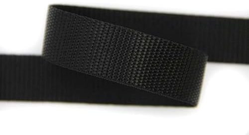 30mm | 5m Gurtband | Farbauswahl I 100% Polypropylen (schwarz, 25mm)