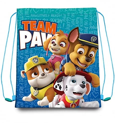 Paw Patrol Gymtasche Hunde Motive Turnbeutel Schuhbeutel Schulter Tasche Schule 40x30cm