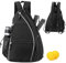 Yangshine Upgrade Verbessertes wasserdichtes Tennisrucksack,verstellbare Tennis-Tasche/Herren Squashschläger multifunktionaler Sportrucksack,Schwarz