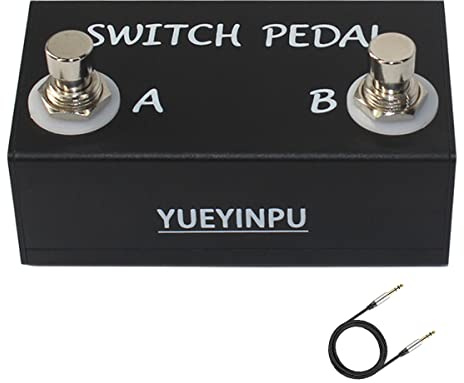 Yueyinpu Momentary Dual Switches for Guitar Effect Pedal With TRS Cable Unlatching Pedal