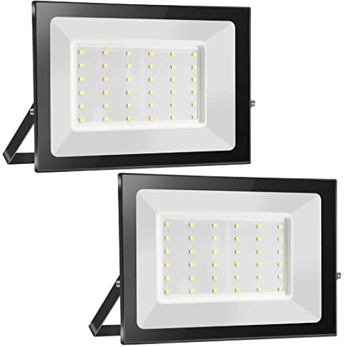 2x Projecteur LED d'extérieur, bapro 30W 3000LM Projecteur LED, 6000K super lumineux Projecteur LED d'extérieur, IP65 étanche Projecteur d'extérieur pour terrasse/jardin/garage/carport