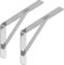 SOTECH 4er Set Regalkonsolen (250 x 150 x 30 mm, verzinkt, pulverbeschichtet), Konsole mit Querstrebe zur Stabilisierung