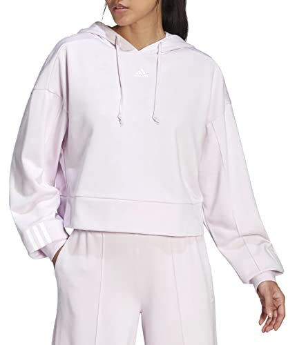 adidas HYPERGLAM Sweat à capuche en éponge française pour femme, Rosé, XS