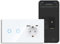 CNBINGO Smart Touch - Interruptor de luz con enchufe Schuko USB, con conector USB y tipo C (máx. 3,1 A), interruptor de luz WiFi para Alexa, Google Assistant, enchufe de pared empotrado, color blanco