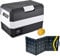 Prime Tech Kompressor-Kühlbox Eco-Line 25/30 Liter inkl. Solarpanel, bis -22 Grad, 12/24/230 V für Steckdose, Auto, LKW, PKW, Boot, Reisemobil (Kühlbox 25 l + Solarpanel) – DIVERSE Größen