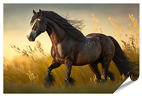 islandburner IXFN-PKL Poster XXL Cheval naturel de qualité supérieure