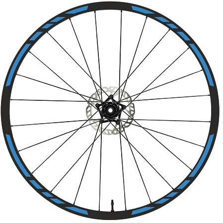 DualColorStampe Aufkleber Felgen Fahrrad 26 Zoll - 27,5 Zoll - 28-29 Zoll Rad MTB Bike Sticker COD. B0097 (27,5 Zoll, Blau 53)