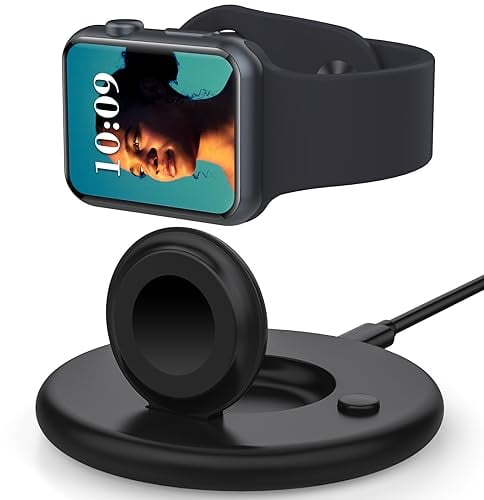 Caricatore per Apple Watch, Stazione di Ricarica Magnetica Compatibile con Apple Watch Serie 10/9/8/7/6/5/4/3, SE, Ultra