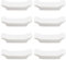 PLIGREAT 8 Stück weißes Porzellan Essstäbchen Rack Chinesisches Keramik Essstäbchen Halter Essstäbchen Gestell für japanisches Chinesisches Restaurant Hotel Löffel Gabelständer Tischdekoration