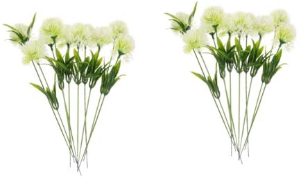 Amosfun 20 STK künstlicher Löwenzahn Elegante Kunstblumen Blumen im Freien Ornament künstliche Blumen Löwenzahn-Verzierung Materialien für Blumenarrangements selber Machen Jahrgang Anlage