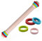 TAKUZA Nudelholz Holz, Nudelholz mit Abstandshalter, Buchenholz Rolling Pin, Teigroller mit Abstandshalter, Einstellbares 4 Größen, Teigroller Holz für Pizza, Cookie (40 cm)