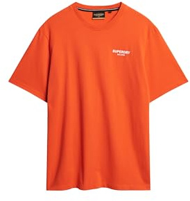 Superdry Herren Luxuriöses, sportliches T-Shirt in lockerer Passform Kirschtomatenrot L