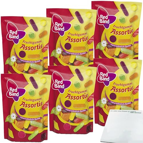 Red Band Fruchtgummi Assortie 6er Pack (6x200g Beutel) + usy Block