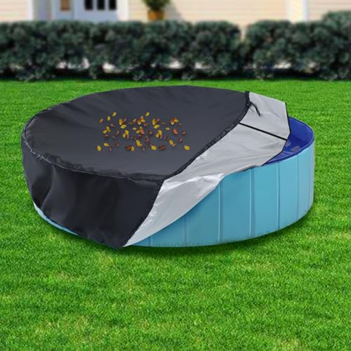 Housse de piscine pour chien de 180,3 cm – Imperméable et indéchirable – Double cordon de serrage – Housse de protection pliable, anti-poussière et anti-UV pour animaux domestiques – Taille 3XL