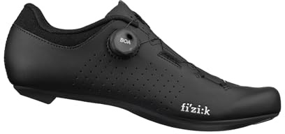 Fizik Vento Omna Wide, Boa Road Bike Clip-in Cycling Shoes, Black, 10-10.5 Wide