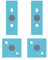 Willhom Laptop Rubber Feet Replacement for Microsoft Surface Laptop 3 4 5 Anti Slip Bottom Case Rubber Strips Pads (Ice Blue)