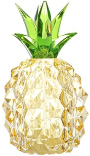 Syfunlv Crystal Pineapple,Glass Pineapple Lamp,Glass Fruit Decor,7.4 x 7.4 x 12.5 cm. Früchte Nachtlicht Pineapple Fairy Lights Ananaslampe aus Acryl,Crystal Pineapple Ornament (hellgelb)