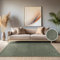 Paco Home Teppich In- & Outdoor, Moderne abstrakte Boho Designs mit 3D Struktur, robust & wetterfest, ideal für Terrasse Wohnzimmer & Küche, Grösse:120 cm Rund, Farbe:Grün