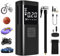Mini Compressore Aria Portatile Auto, 6000mAh 4 Modalità Air Pump Elettrica，150PSI Compressore Portatile con Sensore Pressione, Schermo LCD Digitale e Luce LED (Nero)