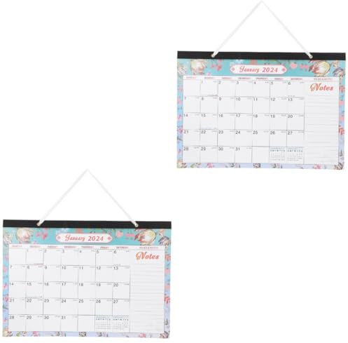VILLCASE 2stücke Monatlicher Wandkalender Für Zuhause Feiertagskalender Mit Praktischem Design Für Büro Und Alltag Hängender Kalender Für Terminplanung Und Event-verwaltung