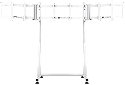 Thermaltake Triple Monitor Stand | White