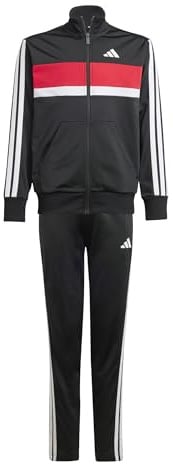 adidas Unisex Kids SEASONAL ESSENTIALS TIBERIO 3 STRIPES TRICOT TRACKSUIT
