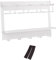 DimyFew Soporte para botellas de agua, almacenamiento de vasos, accesorios de organización de cocina, estante grande de metal para botellas de agua para, Blanco 4 Tazas