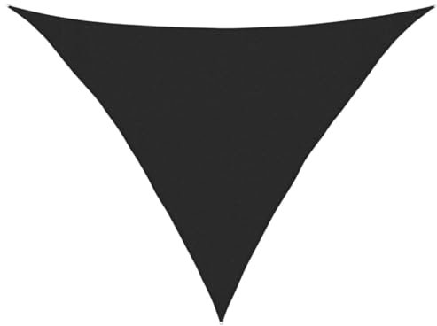Prato & Giardino, Vita all'aperto, Ombrelloni e ombrelloni da esterno Tenda parasole Vela 160 g/m² Nero 3x3x4.2 m HDPE