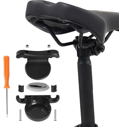 Supporto per Bicicletta Airtag, Antifurto Airtag GPS Tracker Staffa Nasconde Sotto la Base Della Bicicletta, Supporto Antifurto Airtag, con Viti di Sicurezza e Attrezzi, Custodia di Tracciamento GPS