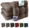 Beautissu 4er Set Premium Stuhlkissen 40x40 cm Taupe – UV-beständig & Robust Sitzkissen Outdoor 8 cm dick Polster für Balkonstühle – Gartenstuhl Sitzpolster Stuhl Kissen Indoor – HighLux SK