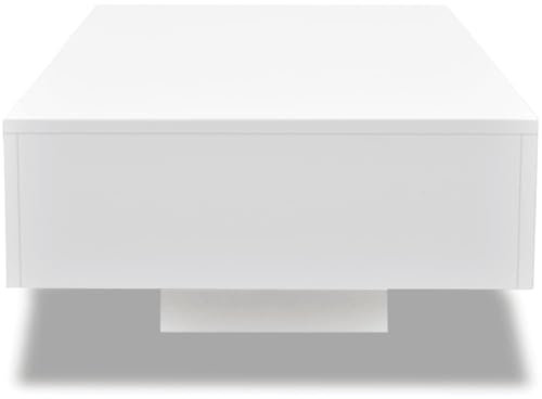 HEFZGDB Couchtisch Hochglanz Weiß Couchtisch Akazie Couch Tisch Wohnzimmer Fernsehtisch Sofa Tisch für Café Garten Innenhof Tagungsraum