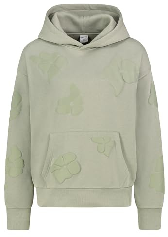 Sublevel Damen Hoodie 3D Print, Kängurutasche Middle-Green M