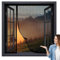 Risareyi Zanzariera Magnetica Finestra, Nero 75x205cm - Zanzariere Magnetiche per Porte Finestre Scorrevole con Calamita Anti Zanzare Insetti, Chiusura Automatica, con Nastro Adesivo