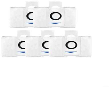 Fauhapyway Lot de 5 sacs de collecte de poussière pour aspirateur Ecovacs, Deebot X1, T20, Omni Robot Aspirateur, tissu non tissé, grande capacité de 3 L