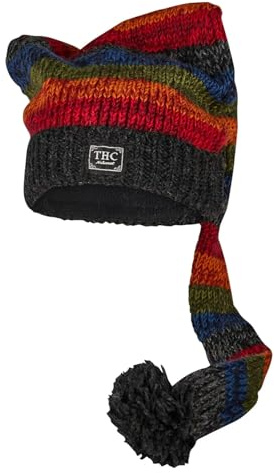 THC Schafwoll Zipfelmütze 814 bunt | Schafwolle | Strickmütze | Zipfelmütze | Woll-Mütze | Schafwollmütze | Wintermütze