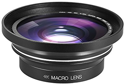 37 mm 0,39 x Full HD Weitwinkel-Makro-Objektiv-Zubehör Ersatz für Digitale Videokamera Camcorder