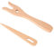 CHAKAE Juego de tenedor de madera para trenzar y agujas de trenzar de ojos grandes, herramienta de tenedor de madera para tejer pulseras de tapiz, herramienta de manualidades